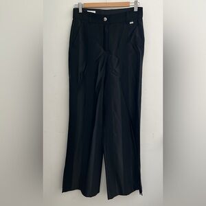 Escada sport womens black split hem trousers